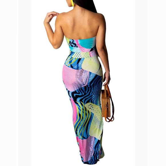 Strapless Beach Maxi Sundress - Picture 2 of 3